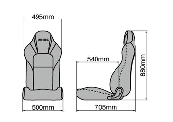 BRIDE bucket seat - STREAMS